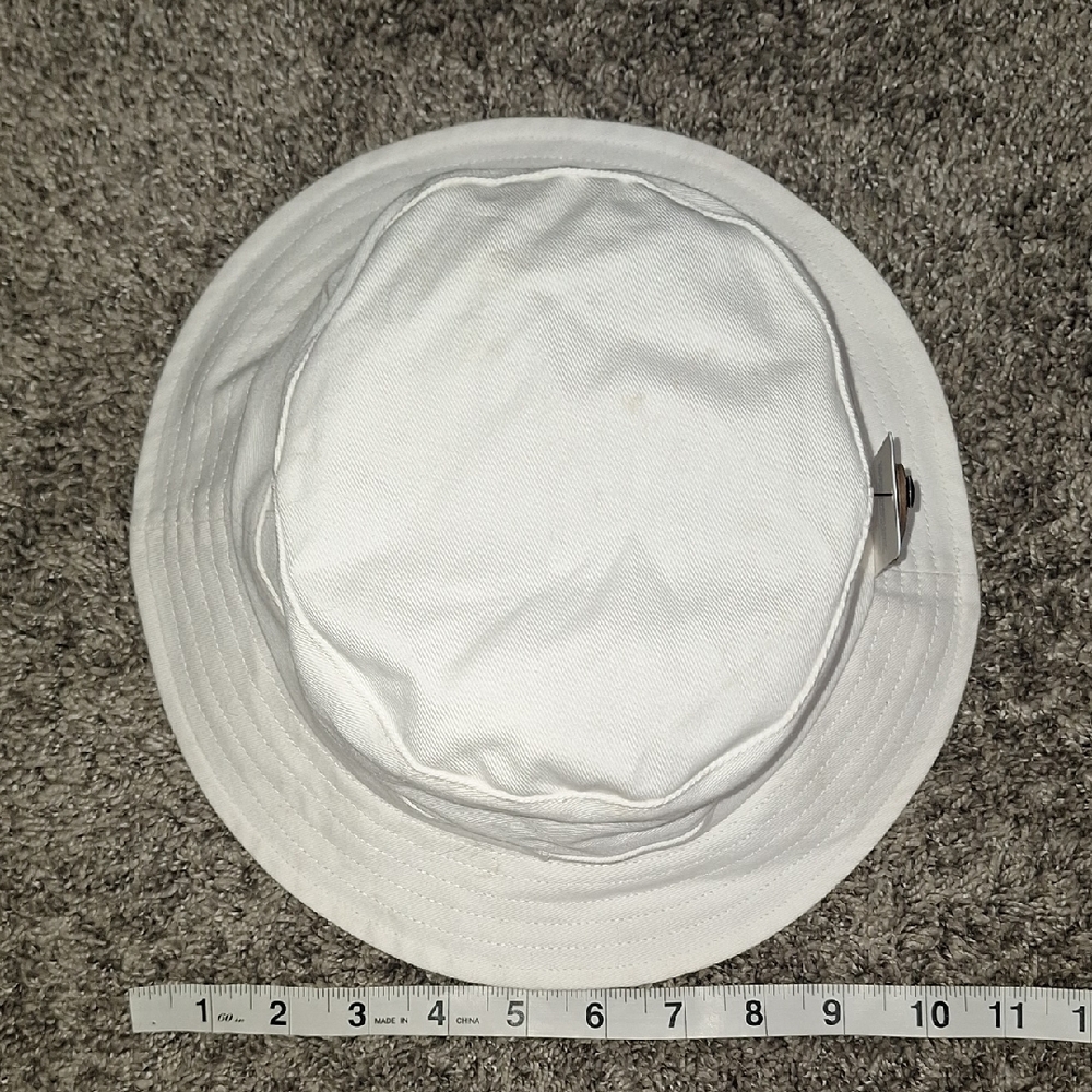 Adidas White Cotton Bucket Hat- Red White Blue - Picture 6 of 7
